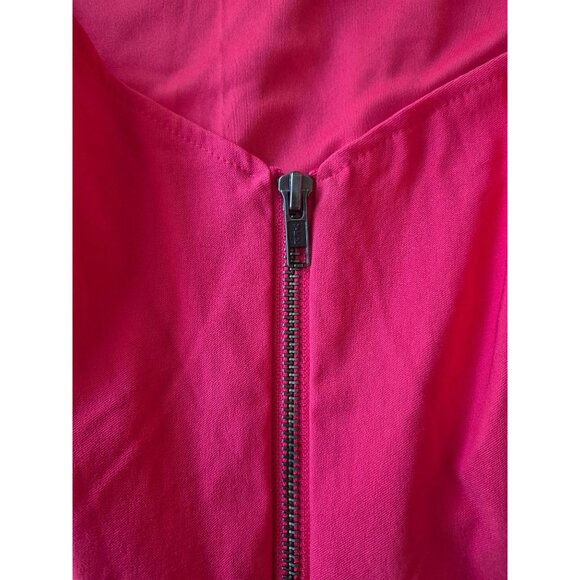 Torrid Red Bengaline Peplum Top With Zipper Front size L - Picture 3 of 6